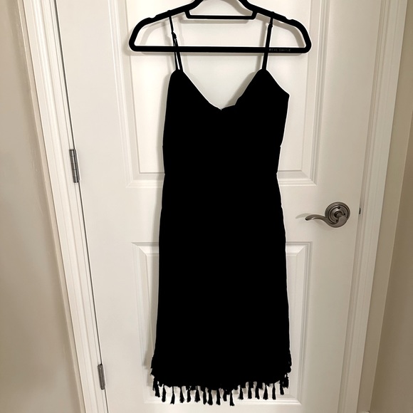 Adelyn Rae Black fringe pant jumpsuit XSmall great condition wore one time - Picture 1 of 3